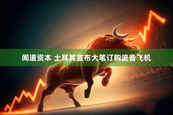 闻道资本 土耳其宣布大笔订购波音飞机